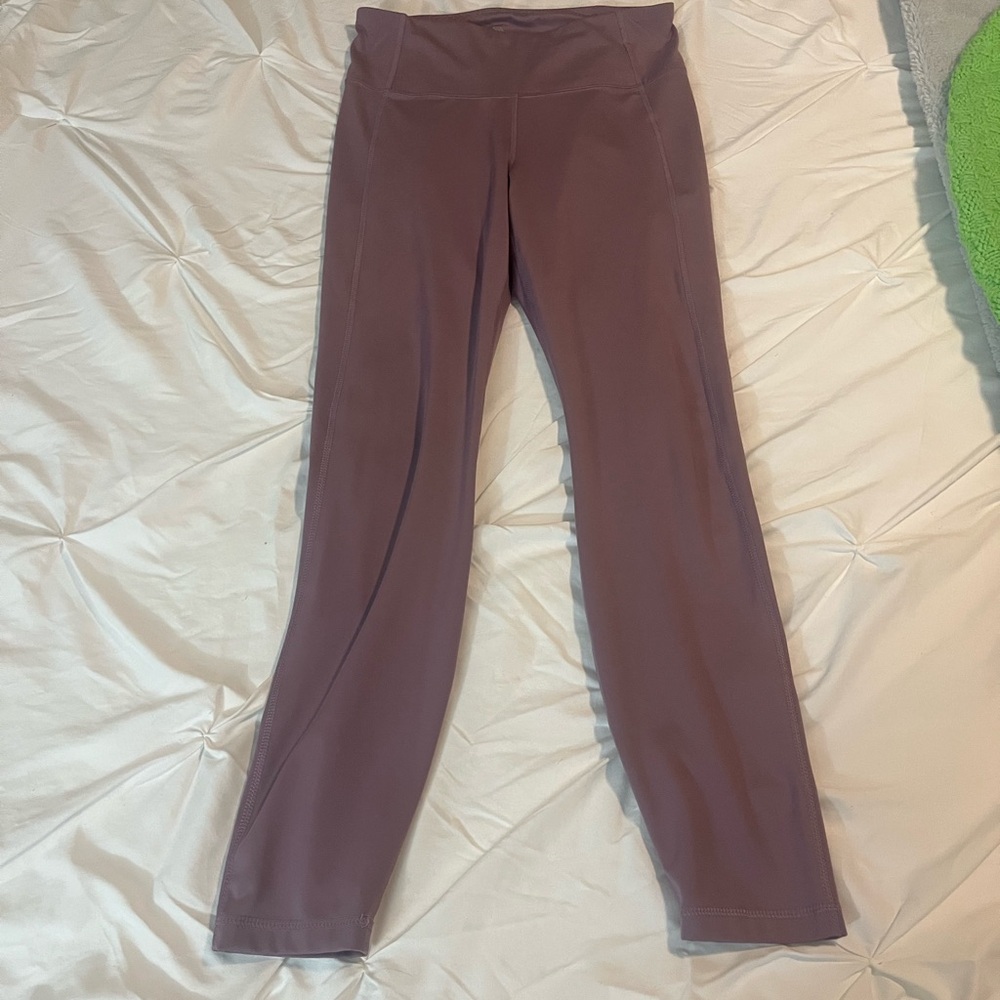 Mauve High-Waist Yoga Pants